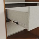 Ver imagem 6 de Guarda-Roupa Solteiro 2 Portas Deslizantes 2 Gavetas com Espelho Lucca Marrom/Cinamomo/Off White/Avelã
