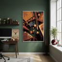 Ver imagem 1 de Quadro Decorativo Elementos de Sinuca-70x50cm Mold Preta