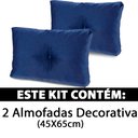 Ver imagem 2 de Kit 2 Peças Almofada com Enchimento Flocos de Espuma 45x65cm Bf Colchoes