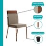 Conjunto Sala de Jantar 4 Cadeiras Seul Carraro  - 7