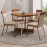 Conjunto Sala de Jantar 4 Cadeiras Seul Carraro  - 1