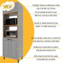 Ver imagem 4 de Torre Quente Bariloche 4 Portas 100% MDF Titânio Fosco - Indekes