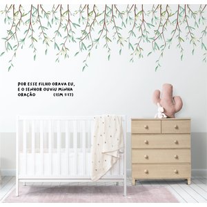 Adesivo de Folhagem Jardim Floral Outono Boho