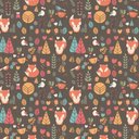 Ver imagem 3 de Papel de Parede Infantil - Raposa 2 Arte Destaque 3 Metros