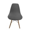 Kit 2 Capa de Cadeira Charles Eames Eiffel Pé Palito Malha Lisa:cinza - 3