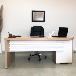 Mesa Executiva para Escritório em Tamburato 4 Gavetas Elegante e Funcional - 20