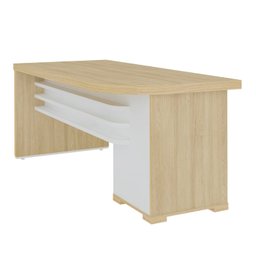 Mesa Executiva para Escritório em Tamburato 4 Gavetas Elegante e Funcional - 7