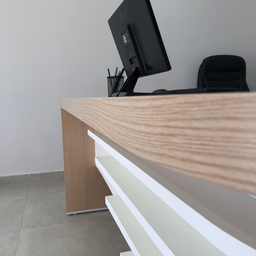 Mesa para Escritório Diretor em L Tamburato e Elegante - 11