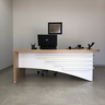 Mesa para Escritório Diretor em L Tamburato e Elegante - 13