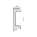 Ver imagem 2 de Rodapé CF10 Perfil de Poliestireno Homestar