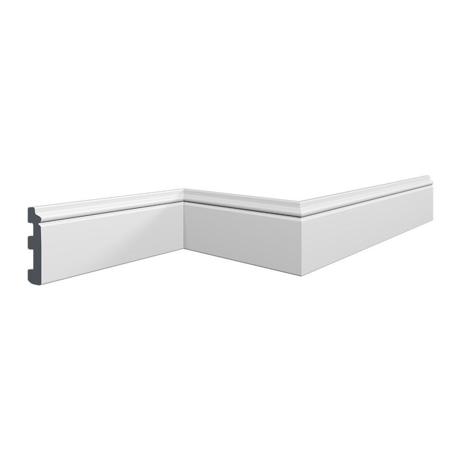 Rodapé de Poliestireno 8cm x 13mm x 2m Cf11 HD Homestar - 2