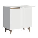 Ver imagem 1 de Balcão Armário de Cozinha de Canto 1 Porta Branco Reims Madesa