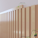 Ver imagem 5 de Perfil de Acabamento 2,5m Linear Painel Ripado Laminado de Eva Cor Creme Linha Play