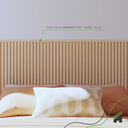 Ver imagem 2 de Perfil de Acabamento 2,5m Linear Painel Ripado Laminado de Eva Cor Creme Linha Play