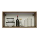 Ver imagem 5 de Armário de Cozinha Aéreo 70 cm 1 Porta Basculante Rustic/Branco Glamy Madesa