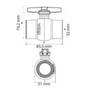 Ver imagem 3 de Registro Compact 32mm de Esfera Soldável- Viqua