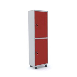 Armário Guarda Volume Locker Roupeiro 2 Portas Aço 50cmx193cm  - 1