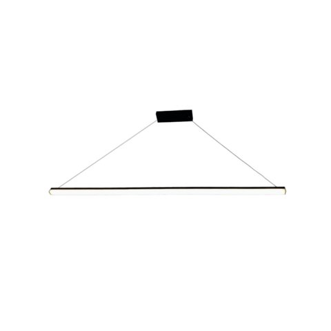 Pendente Led Slim 1m Preto Mesa Escritório Bancada H. Office Arevo Iluminação Line LED 4000K LUZ NEU