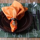 Ver imagem 1 de Kit Jogo Americano 8 Lugares Mesa Posta Verde Cordas 52x36cm