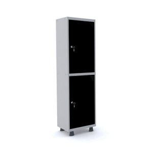 Armário Guarda Volume Locker Roupeiro 2 Portas Aço 50cmx193cm 