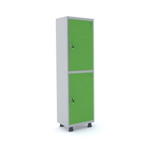Armário Guarda Volume Locker Roupeiro 2 Portas Aço 50cmx193cm 