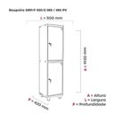 Ver imagem 2 de Armário Guarda Volume Locker Roupeiro 2 Portas Aço 50CMX193CM Verde