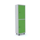 Ver imagem 1 de Armário Guarda Volume Locker Roupeiro 2 Portas Aço 50CMX193CM Verde