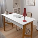 Ver imagem 4 de Escrivaninha com Gaveta Home Office 125cm Taurus Patrimar Branco