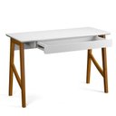 Ver imagem 2 de Escrivaninha com Gaveta Home Office 125cm Taurus Patrimar Branco