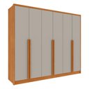 Ver imagem 1 de Guarda-Roupa Casal com 6 Portas e 6 Gavetas 274cm Multimóveis CR35499 Cinamomo/Off White