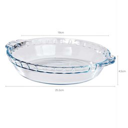 5 Formas Assadeiras Filetadas Vidro Redonda 1,3l Marinex Travessas Refratários para Forno - 6