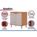Ver imagem 4 de Gabinete Cozinha Modulado Elena c/2 Portas 80cm Cinamomo/Off White MGM