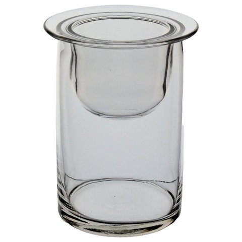 Castiçal Parede Dupla Home&co Eco Crystal 15x12x12cm Transparente Porta Vela