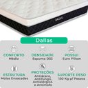Ver imagem 2 de Cama Box Casal e Colchão Dallas Molas V-store 138x188x20 Cor:cinza