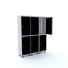 Armário Guarda Volume Locker Roupeiro 6 Portas Aço 150cmx193cm  - 1