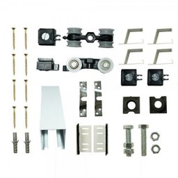 Porta de Correr Branco Prime 210x102 com Kit Correr Aluminio Branco - 3