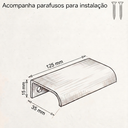 Ver imagem 2 de Kit 5 Puxadores Drop 12,5cm Alumínio Sobrepor para Móveis e Gavetas Ouro