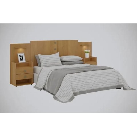 Cabeceira Casal/queen Rubi 100%mdf Cinamomo - D Doro