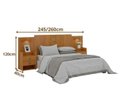 Ver imagem 2 de Cabeceira Casal/queen Rubi 100%mdf Cinamomo - D Doro