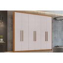 Ver imagem 1 de Guarda Roupa 6 Portas 5 Gavs Áries Lopas Amêndoa