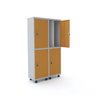 Armário Guarda Volume Locker Roupeiro 4 Portas Aço 100cmx193cm  - 1