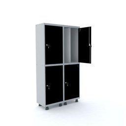 Armário Guarda Volume Locker Roupeiro 4 Portas Aço 100cmx193cm  - 1