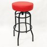 Kit 2 Banquetas Bar Alta Giratória Preta Assento Vermelho - Poltronas do Sul - 2