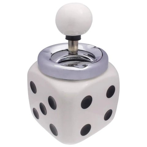 Cinzeiro 14,5x8,5cm Dado Ceramica