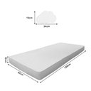 Ver imagem 6 de Beliche Solteiro Ônix MDF com 2 Colchões + Luminária Nuvem - Branco Mel