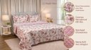 Ver imagem 2 de Kit Cobre-Leito Soft Madri Casal Queen Dupla Face – 3 Peças:Rosê Escuro