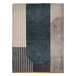 Tapete Sala Luxo Mississipi 06 Azul-off White 1,00x1,40m - 1