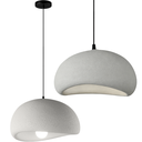 Ver imagem 2 de Lustre Pendente Luminária Japonesa Wabi-sabi Orgânico Cogumelo Concreto Gimpo Ltj30-cinza-a