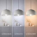 Ver imagem 6 de Lustre Pendente Luminária Japonesa Wabi-sabi Orgânico Cogumelo Concreto Gimpo Ltj30-cinza-a