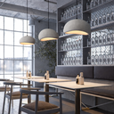 Ver mais imagens de Lustre Pendente Luminária Japonesa Wabi-sabi Orgânico Cogumelo Concreto Gimpo Ltj30-cinza-a